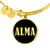 Alma v02 - 18k Gold Finished Bangle Bracelet