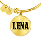 Lena v01 - 18k Gold Finished Bangle Bracelet
