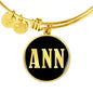 Ann v02 - 18k Gold Finished Bangle Bracelet