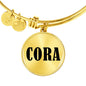 Cora v01 - 18k Gold Finished Bangle Bracelet