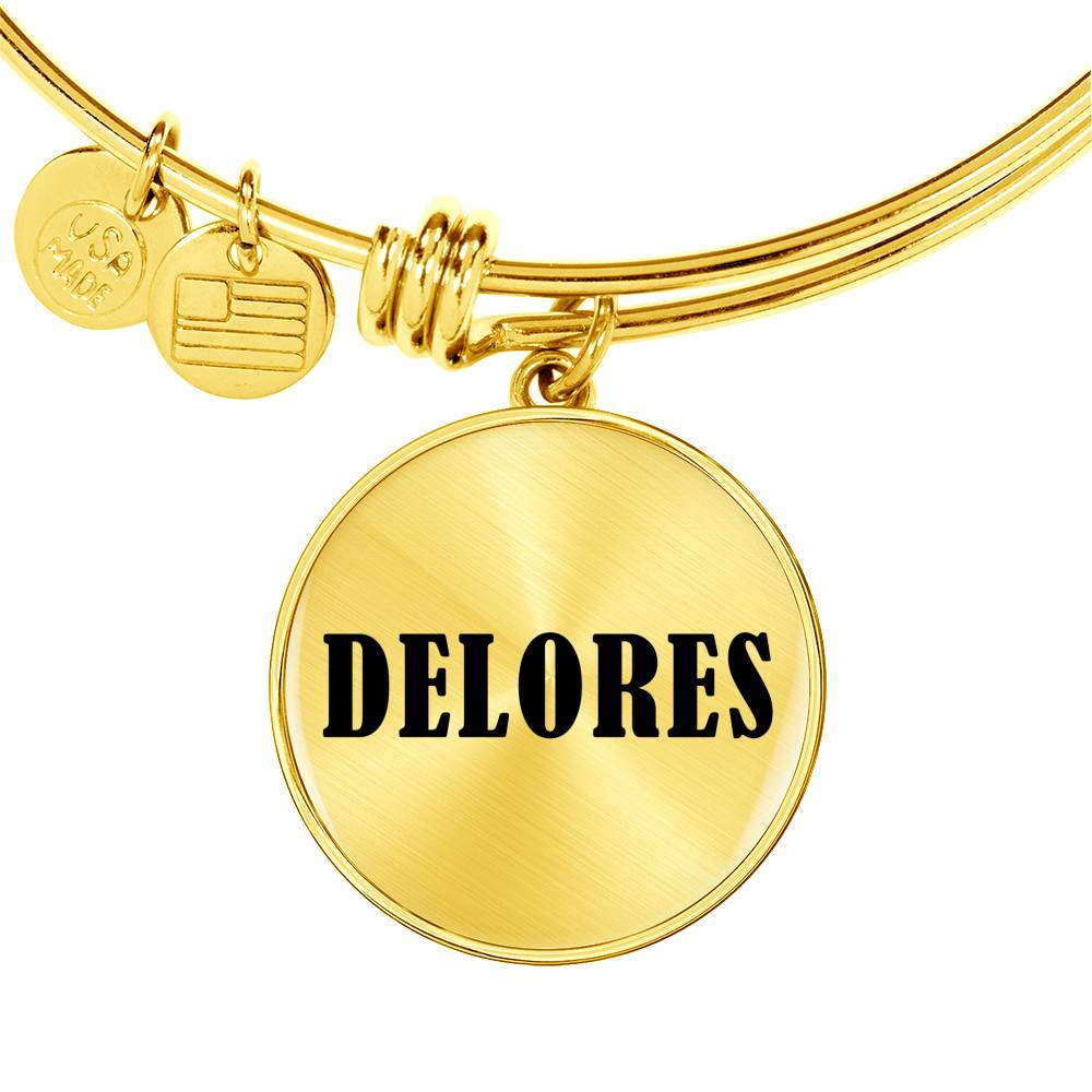 Delores v01 - 18k Gold Finished Bangle Bracelet