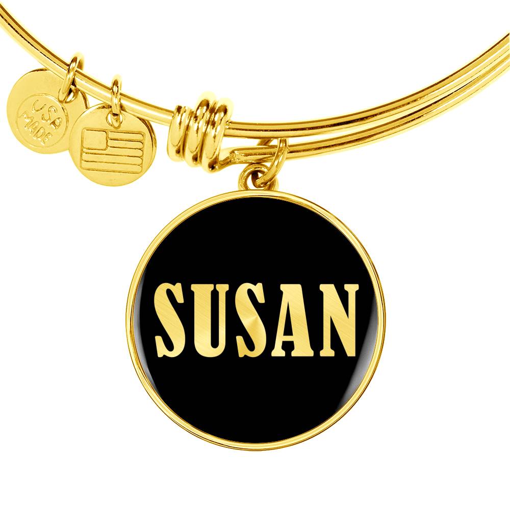 Susan v02 - 18k Gold Finished Bangle Bracelet