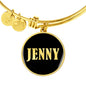 Jenny v02 - 18k Gold Finished Bangle Bracelet
