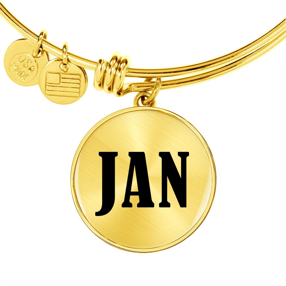 Jan v01 - 18k Gold Finished Bangle Bracelet