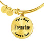 Frenchie - 18k Gold Finished Bangle Bracelet
