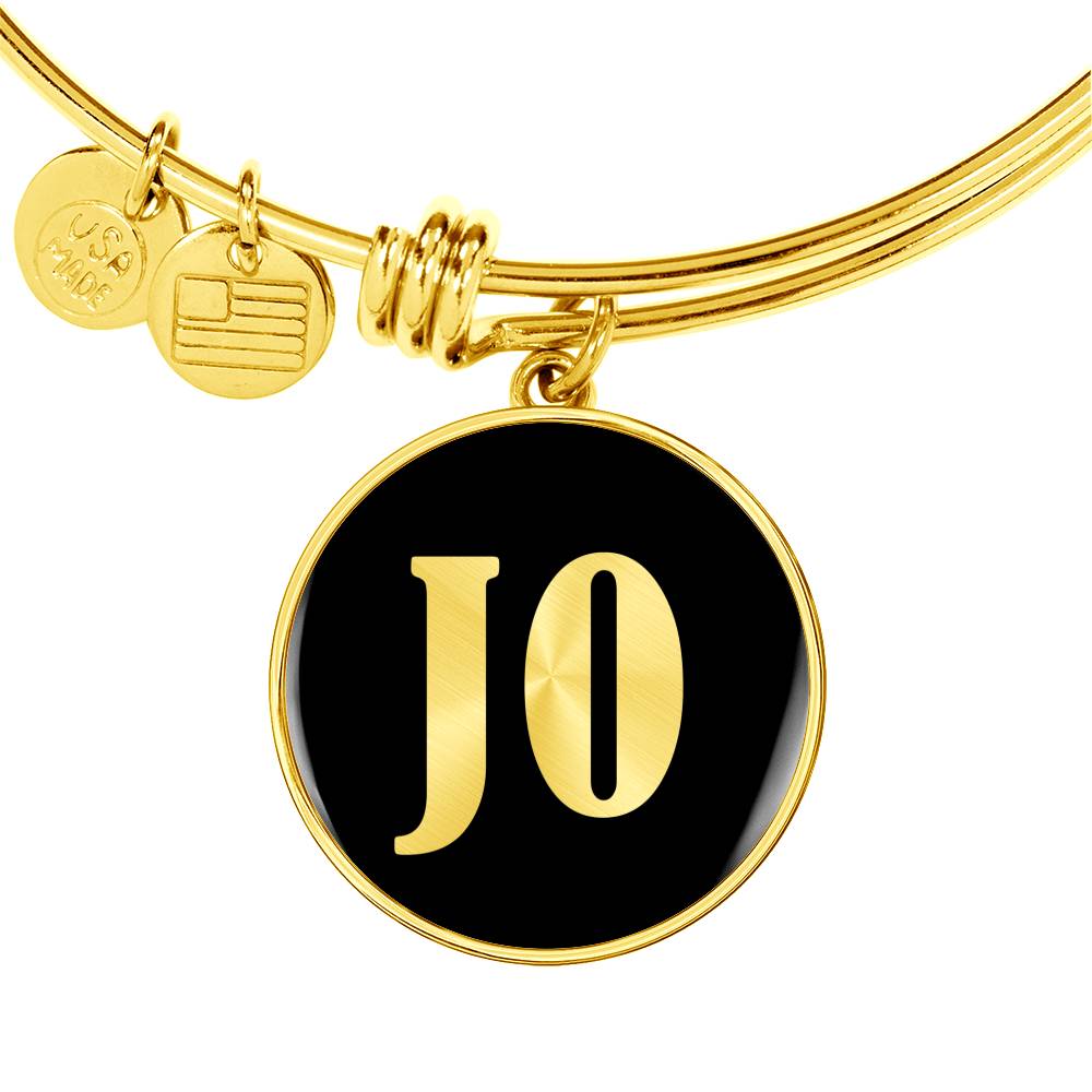 Jo v02 - 18k Gold Finished Bangle Bracelet