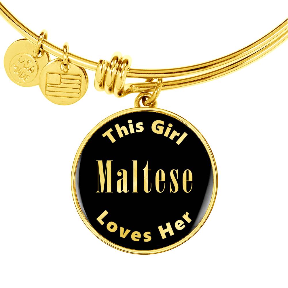 Maltese - 18k Gold Finished Bangle Bracelet
