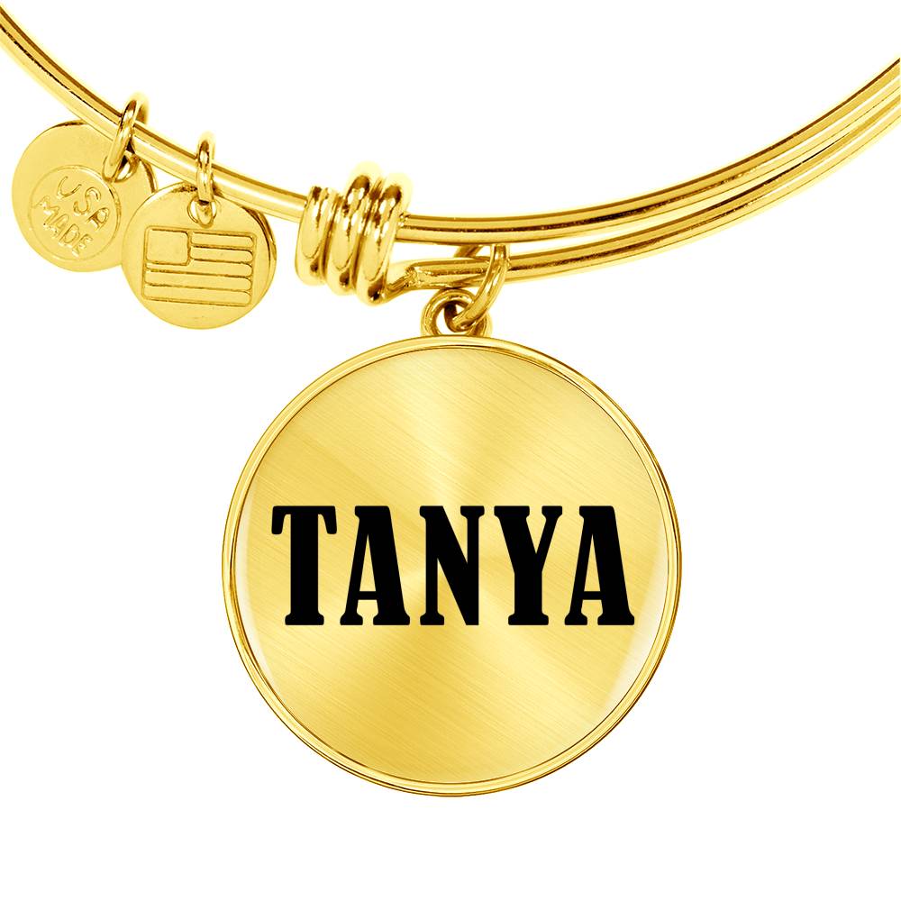Tanya v01 - 18k Gold Finished Bangle Bracelet