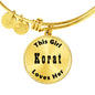Korat - 18k Gold Finished Bangle Bracelet