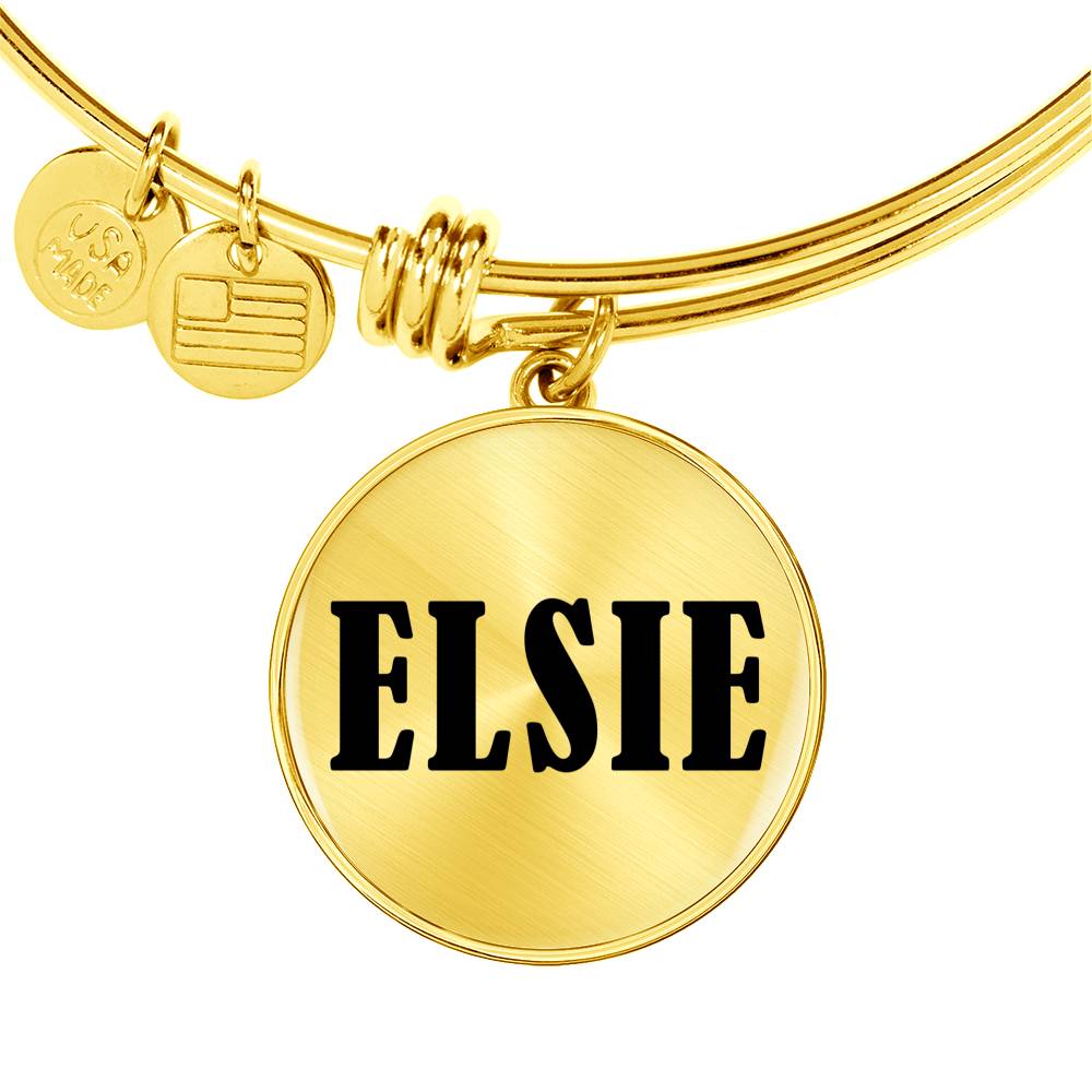 Elsie v01 - 18k Gold Finished Bangle Bracelet