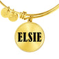 Elsie v01 - 18k Gold Finished Bangle Bracelet