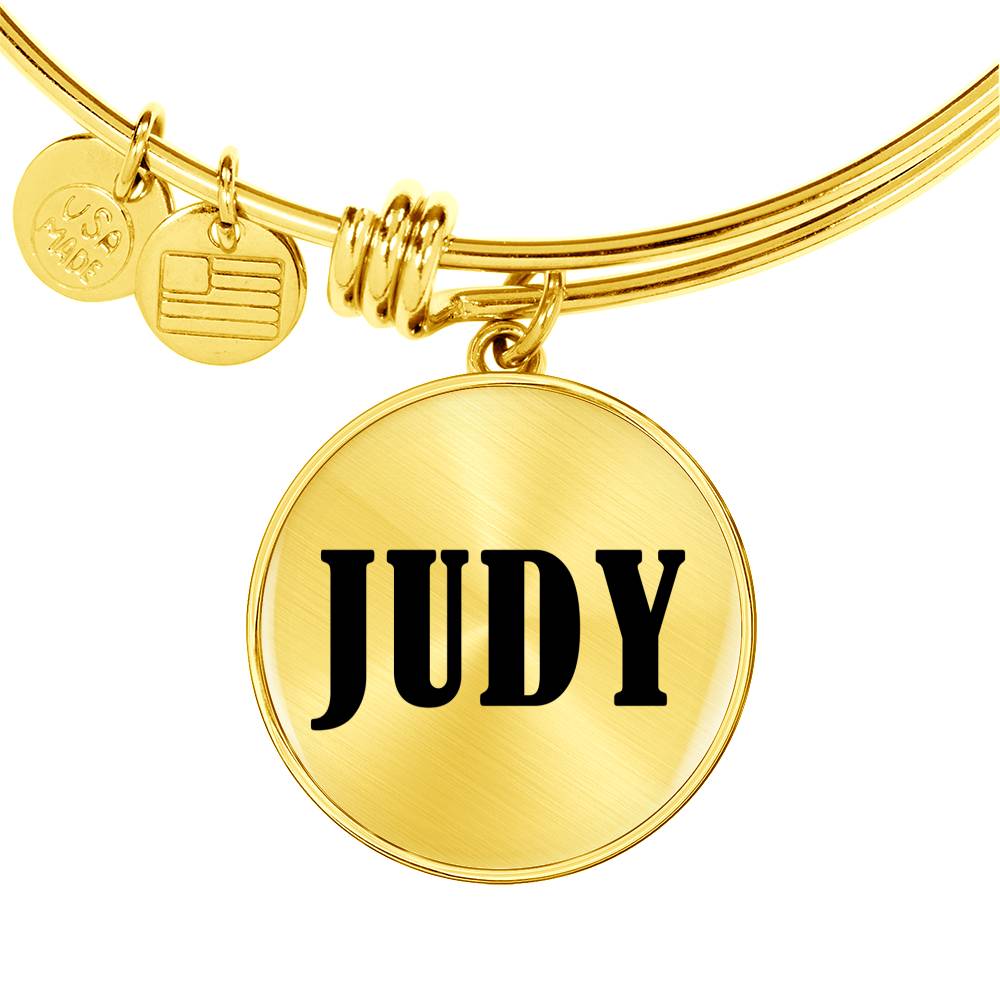 Judy v01 - 18k Gold Finished Bangle Bracelet