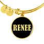 Renee v02 - 18k Gold Finished Bangle Bracelet