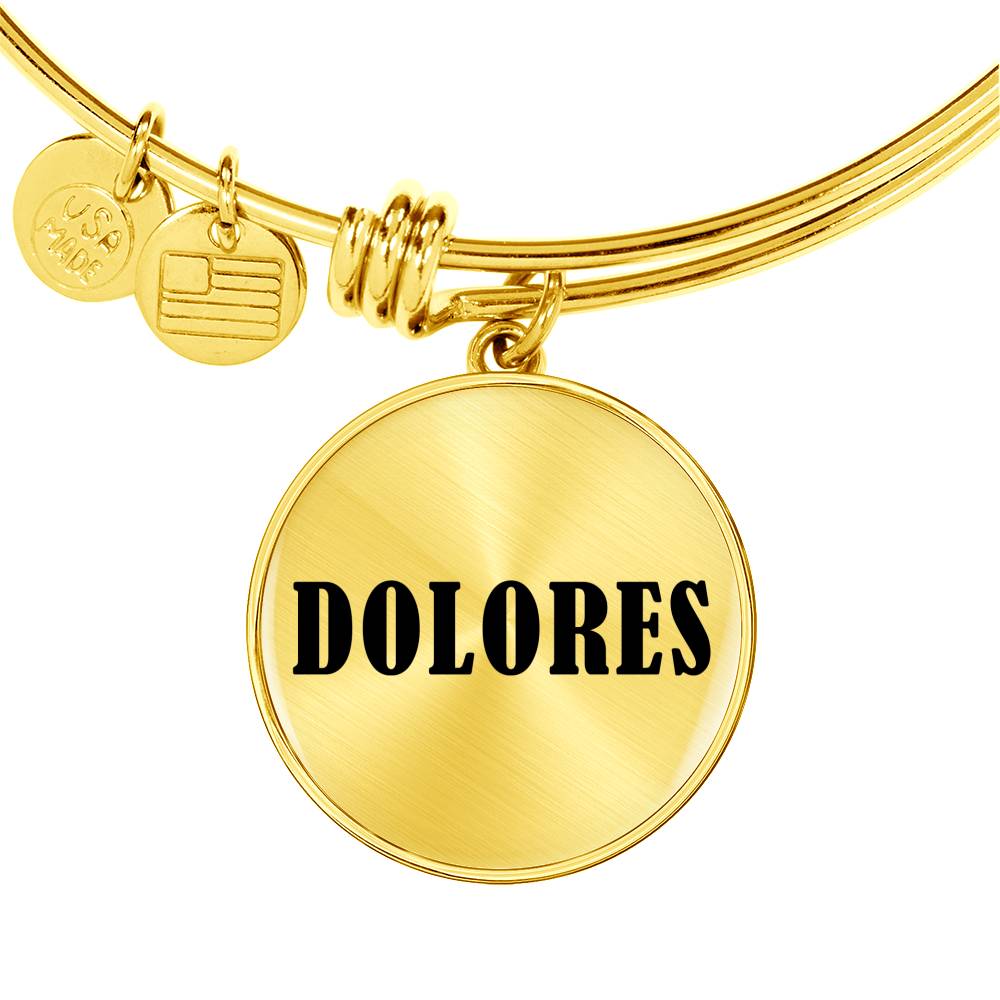 Dolores v01 - 18k Gold Finished Bangle Bracelet