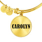 Carolyn v01 - 18k Gold Finished Bangle Bracelet