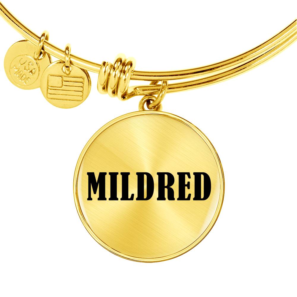 Mildred v01 - 18k Gold Finished Bangle Bracelet