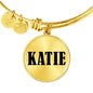 Katie v01 - 18k Gold Finished Bangle Bracelet