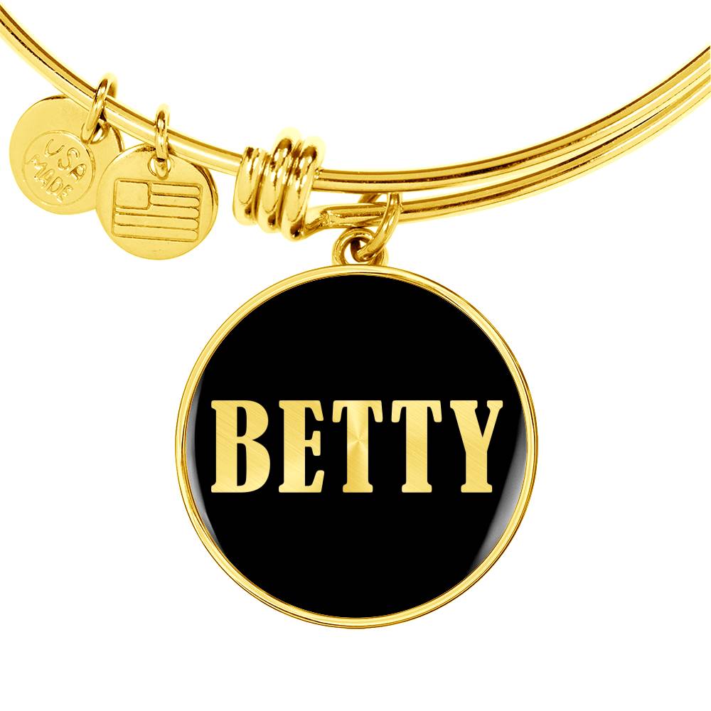 Betty v02 - 18k Gold Finished Bangle Bracelet