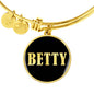 Betty v02 - 18k Gold Finished Bangle Bracelet