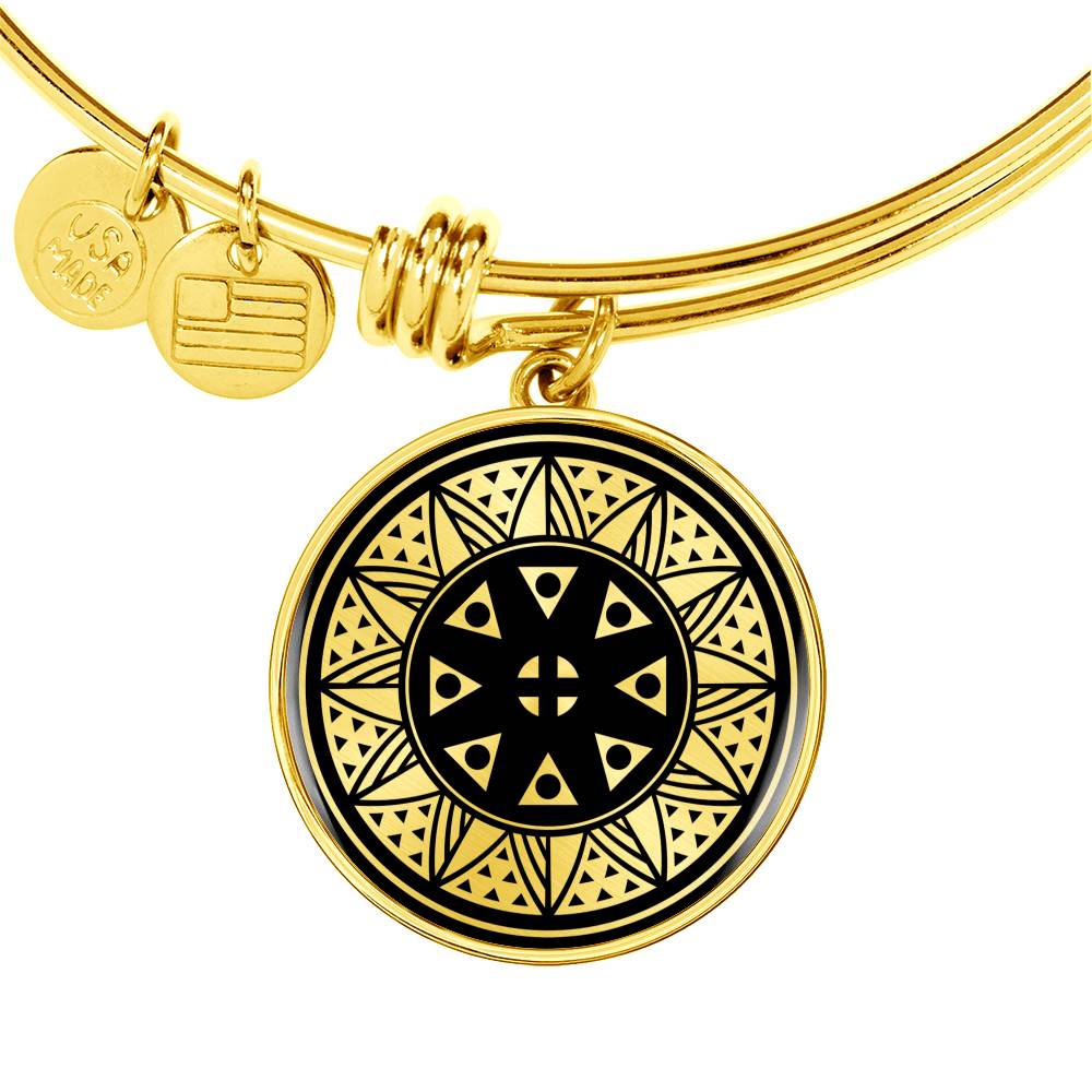 Berehynia - 18k Gold Finished Bangle Bracelet