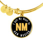 Heart In New Mexico - 18k Gold Finished Bangle Bracelet