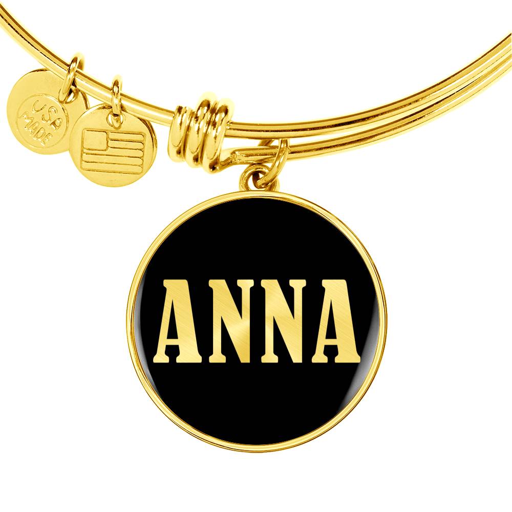 Anna v02 - 18k Gold Finished Bangle Bracelet