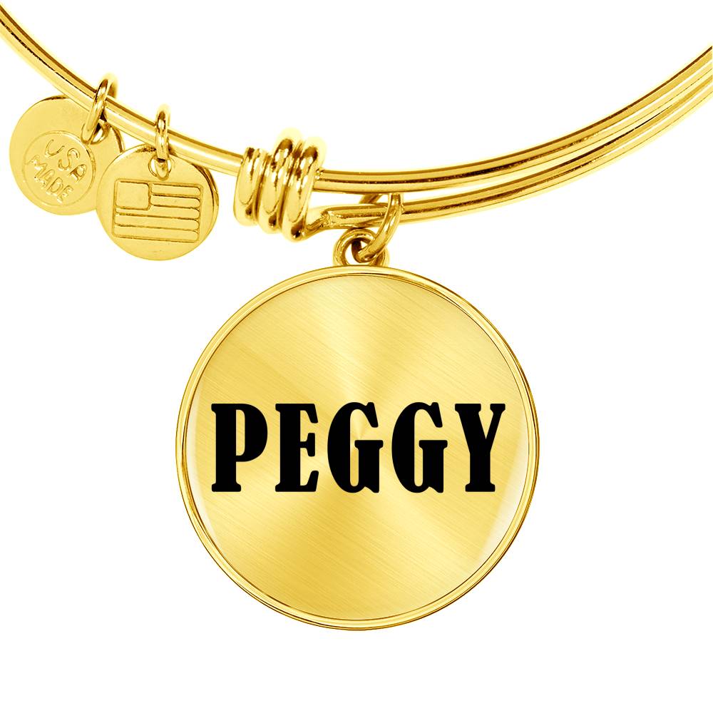 Peggy v01 - 18k Gold Finished Bangle Bracelet
