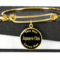 Japanese Chin v2 - 18k Gold Finished Bangle Bracelet