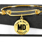 Heart In Maryland v01 - 18k Gold Finished Bangle Bracelet