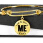 Heart In Maine v01 - 18k Gold Finished Bangle Bracelet