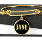 Jane v02 - 18k Gold Finished Bangle Bracelet