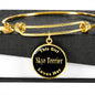 Skye Terrier v2 - 18k Gold Finished Bangle Bracelet