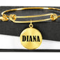 Diana v01 - 18k Gold Finished Bangle Bracelet
