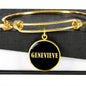 Genevieve v02 - 18k Gold Finished Bangle Bracelet