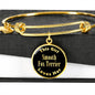Smooth Fox Terrier v2 - 18k Gold Finished Bangle Bracelet