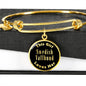 Swedish Vallhund v2 - 18k Gold Finished Bangle Bracelet