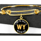 Heart In Wyoming - 18k Gold Finished Bangle Bracelet