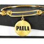 Paula v01 - 18k Gold Finished Bangle Bracelet