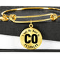 Heart In Colorado v01 - 18k Gold Finished Bangle Bracelet
