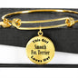 Smooth Fox Terrier - 18k Gold Finished Bangle Bracelet