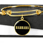Barbara v02 - 18k Gold Finished Bangle Bracelet
