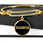 Elizabeth v02 - 18k Gold Finished Bangle Bracelet