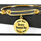 Bernese Mountain Dog v2 - 18k Gold Finished Bangle Bracelet