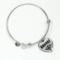Brooke v01 - Heart Pendant Bangle Bracelet