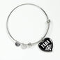Tara v02 - Heart Pendant Bangle Bracelet