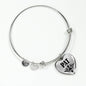 Pat v01 - Heart Pendant Bangle Bracelet