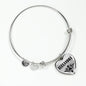 Alexandra v01 - Heart Pendant Bangle Bracelet