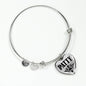 Patty v01 - Heart Pendant Bangle Bracelet