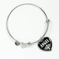 Angel v02 - Heart Pendant Bangle Bracelet