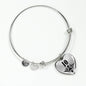 Jo v01 - Heart Pendant Bangle Bracelet